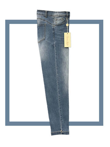 AMOR9896- 9896 pantalone jeans donna perlina - Fratelli Parenti